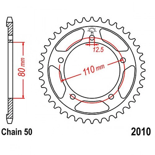 Зірка задня JT JTR2010.48