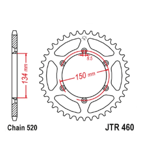 Зірка задня JT JTR460.51SC
