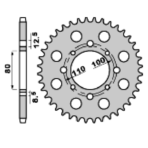 Зірка задня PBR 333.41 С45