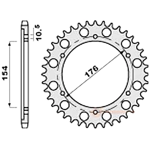 Зірка задня PBR 4434.44 С45