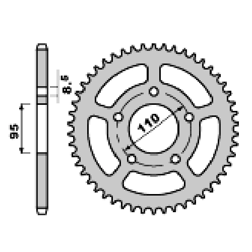 Зірка задня PBR 486.50 С45