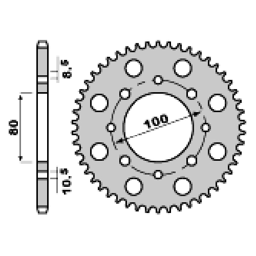 Зірка задня PBR 819.46 F