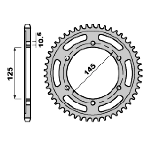 Зірка задня PBR 869.43 С45