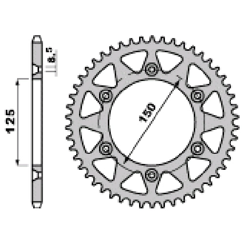Зірка задня PBR 899.51 С45