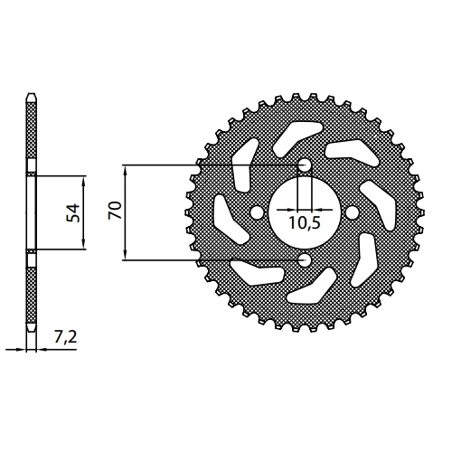 Зірка задня Sunstar 1-2044-42