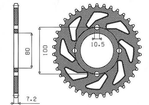 Зірка задня Sunstar 1-2314-45