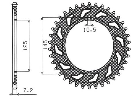 Зірка задня Sunstar 1-4544-44