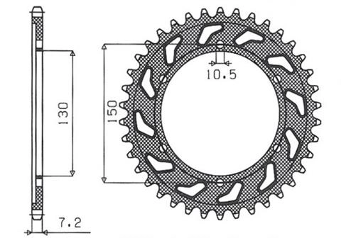 Зірка задня Sunstar 1-4598-49