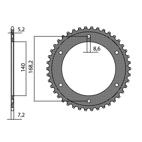 Зірка задня Sunstar 1-4656-42