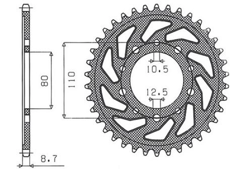 Зірка задня Sunstar 1-5363-46