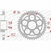 Звезда задняя Afam 50613-43