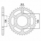 Звезда задняя CHT 830.46K