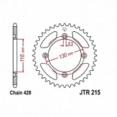 Звезда задняя JT JTA215.50 Red
