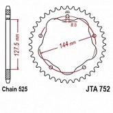 Звезда задняя JT JTA752.41 Black