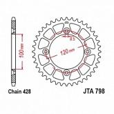 Звезда задняя JT JTA798.52 Blue