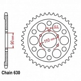 Звезда задняя JT JTR858.35