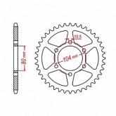 Звезда задняя MTX Parts 11-163-43