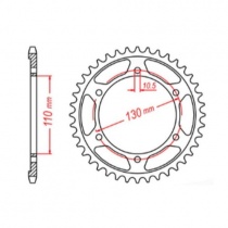 Звезда задняя MTX Parts 11-198-39