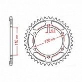 Звезда задняя MTX Parts 11-198-47