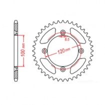 Звезда задняя MTX Parts 11-209-49
