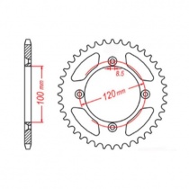 Звезда задняя MTX Parts 11-209-52