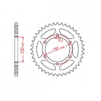 Звезда задняя MTX Parts 11-305-46
