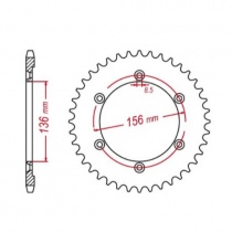 Звезда задняя MTX Parts 11-32E-43