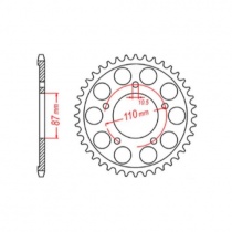 Звезда задняя MTX Parts 11-33C-44