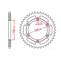 Звезда задняя MTX Parts 11-415-43