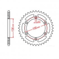Звезда задняя MTX Parts 11-415-45