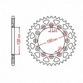 Звезда задняя MTX Parts 11-428/2-41