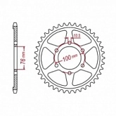 Звезда задняя MTX Parts 11-476-42