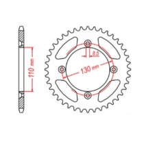 Звезда задняя MTX Parts 11-4GC-50