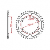 Звезда задняя MTX Parts 11-4NX-46