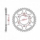 Звезда задняя MTX Parts 11-503-43 Black