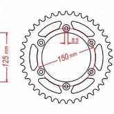Звезда задняя MTX Parts 11-KM1-41