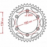 Звезда задняя MTX Parts 11-MCJ-40