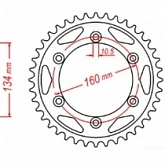 Звезда задняя MTX Parts 11-MCJ-40