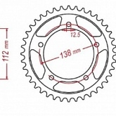 Звезда задняя MTX Parts 11-MGZ-43