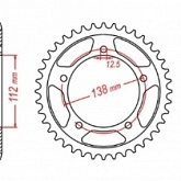 Звезда задняя MTX Parts 11-MW3-44