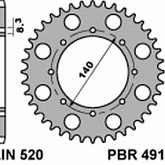 Звезда задняя PBR 491.40 C45