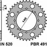 Звезда задняя PBR 491.40 C45