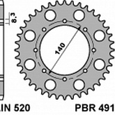 Звезда задняя PBR 491.41 C45