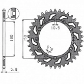 Звезда задняя Sunstar 1-3612-49