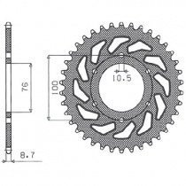 Звезда задняя Sunstar 1-6223-42