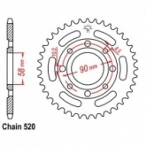 Звезда задняя CHT JTM279.40