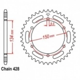 Звезда задняя CHT JTM463.46