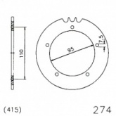 Звезда задняя Esjot 20-0274.42