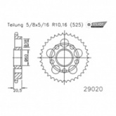 Звезда задняя Esjot 50-29020-42