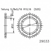 Звезда задняя Esjot 50-29033-45